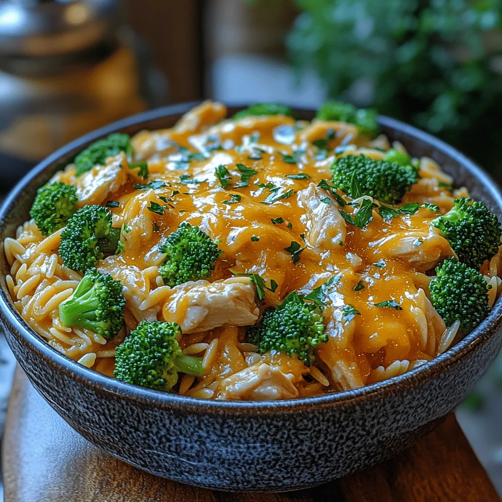 Cheesy Chicken Broccoli Orzo is a delightful blend of flavors and textures, making it a versatile dish that can be easily adapted to suit various preferences. Whether you're cooking for a busy family or hosting friends for dinner, this dish has you covered. It can be served as a main course or a side dish, and it pairs wonderfully with a fresh salad or some crusty bread.
