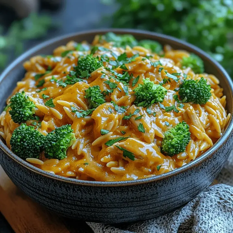 Cheesy Chicken Broccoli Orzo is a delightful blend of flavors and textures, making it a versatile dish that can be easily adapted to suit various preferences. Whether you're cooking for a busy family or hosting friends for dinner, this dish has you covered. It can be served as a main course or a side dish, and it pairs wonderfully with a fresh salad or some crusty bread.