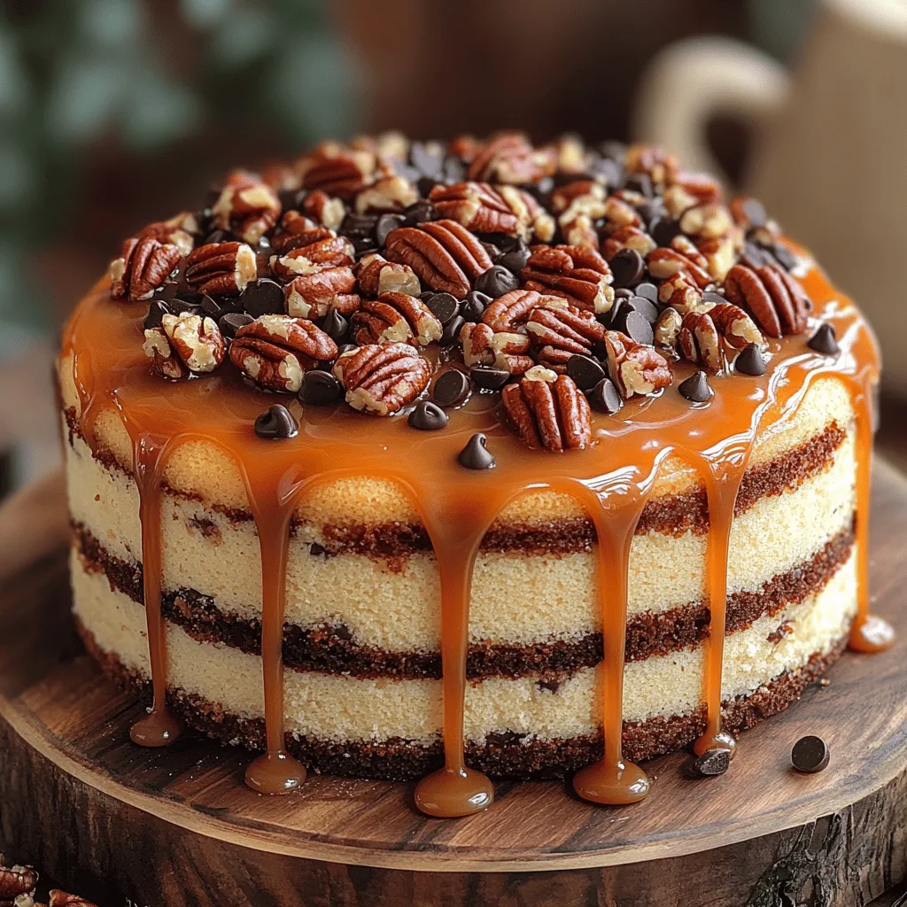 Indulging in a slice of Turtle Caramel Cake is like embarking on a culinary journey that combines rich textures and exquisite flavors. This dessert is a true celebration of taste, featuring the delightful interplay of moist chocolate cake, velvety caramel sauce, and crunchy pecans. The allure of Turtle Caramel Cake lies not only in its complex taste but also in its stunning presentation, making it a show-stopper for any occasion. Whether you’re planning a birthday bash, a festive celebration, or a cozy family gathering, this cake is sure to impress your guests and leave them craving more.