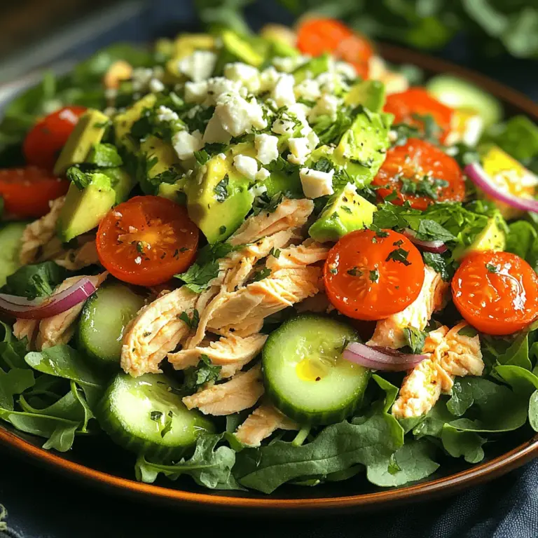 As the temperatures rise and the days lengthen, nothing quite satisfies like a refreshing, vibrant salad. Fresh salads are not only a feast for the eyes but also a delightful way to incorporate nutrient-dense ingredients into your diet. With their bright colors and crisp textures, salads offer a wonderful opportunity to experiment with seasonal produce and herbs, which can elevate any meal into something truly special. Among the myriad of salad options available, the Garden Fresh Herb-Infused Chicken Salad stands out as a healthy and flavorful choice that's perfect for lunch, dinner, or even as a side dish at a summer barbecue.