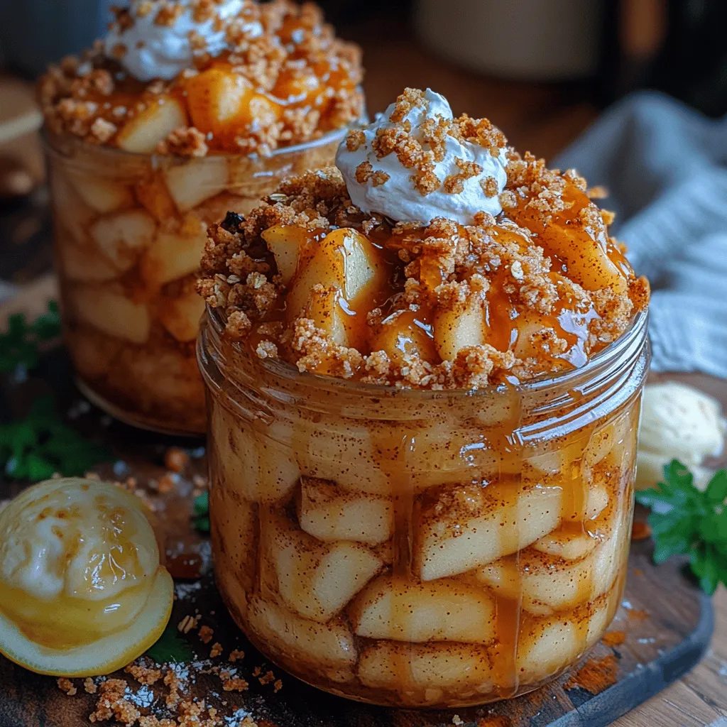 If you're looking for a comforting dessert that captures the essence of autumn while also being visually appealing, look no further than Apfel-Crumble im Glas. This delightful treat marries the classic flavors of a traditional apple crumble with a modern twist by serving it in charming glass jars. Not only does this presentation enhance the dessert's appeal, but it also makes portion control effortless, allowing everyone to enjoy their own individual serving. Whether you're hosting a dinner party, celebrating a special occasion, or just indulging in a cozy night in, Apfel-Crumble im Glas is sure to impress.