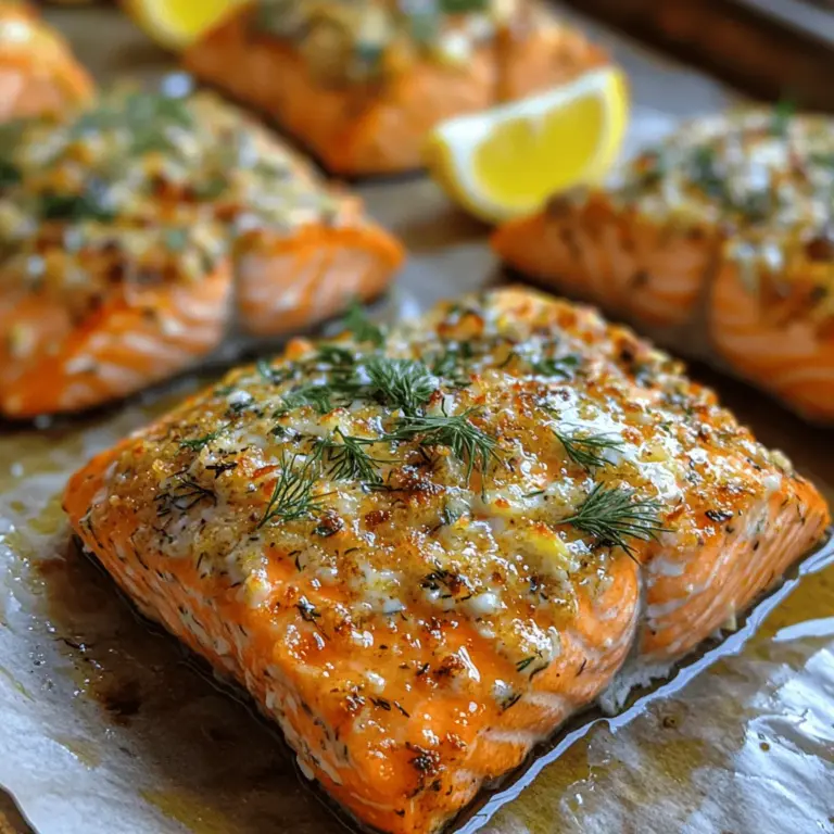 When it comes to quick, healthy meals that don't compromise on flavor, Baked Salmon with Mayo and Parmesan Herb Crust stands out as a superb option. This dish not only showcases the rich, buttery taste of salmon but also elevates it with an enticing herb crust that combines the creaminess of mayonnaise with the sharpness of Parmesan cheese. The result is an exquisite balance of textures and flavors that is sure to please anyone at the dinner table.