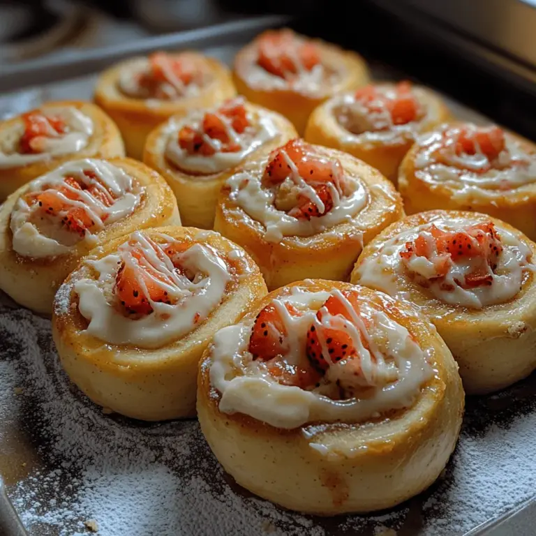 Cinnamon rolls have long been a beloved breakfast and dessert item, cherished for their sweet, warm, and comforting qualities. With their origins tracing back to Scandinavian bakeries, the classic cinnamon roll has undergone countless adaptations, making it a versatile treat enjoyed globally. From traditional recipes laden with aromatic spices to inventive variations that incorporate fruits, nuts, and even chocolate, cinnamon rolls are a canvas for culinary creativity. Today, we’re excited to introduce a sensational twist on this classic: Strawberry Cheesecake Cinnabon Rolls.