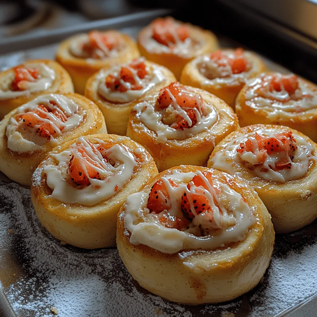 Cinnamon rolls have long been a beloved breakfast and dessert item, cherished for their sweet, warm, and comforting qualities. With their origins tracing back to Scandinavian bakeries, the classic cinnamon roll has undergone countless adaptations, making it a versatile treat enjoyed globally. From traditional recipes laden with aromatic spices to inventive variations that incorporate fruits, nuts, and even chocolate, cinnamon rolls are a canvas for culinary creativity. Today, we’re excited to introduce a sensational twist on this classic: Strawberry Cheesecake Cinnabon Rolls.