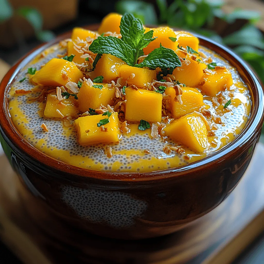 As the sun begins to shine brighter and the days grow longer, there's an undeniable craving for refreshing treats that transport us to sunnier shores. One such delightful dessert that encapsulates the essence of tropical flavors is the Tropical Bliss Mango Chia Pudding. Combining the luscious sweetness of fresh mango with the creamy texture of coconut milk, this pudding not only tantalizes the taste buds but also nourishes the body.