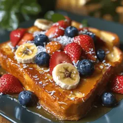 Imagine waking up to the sweet aroma of fresh French toast wafting through your kitchen, the promise of a delightful breakfast that transports you to a tropical paradise. The Tropical Delight Hawaiian Roll French Toast is not just a meal; it’s an experience filled with sunshine, warmth, and deliciousness. This recipe elevates the classic French toast by incorporating soft, sweet Hawaiian rolls, resulting in a breakfast dish that is both indulgent and uniquely flavorful.