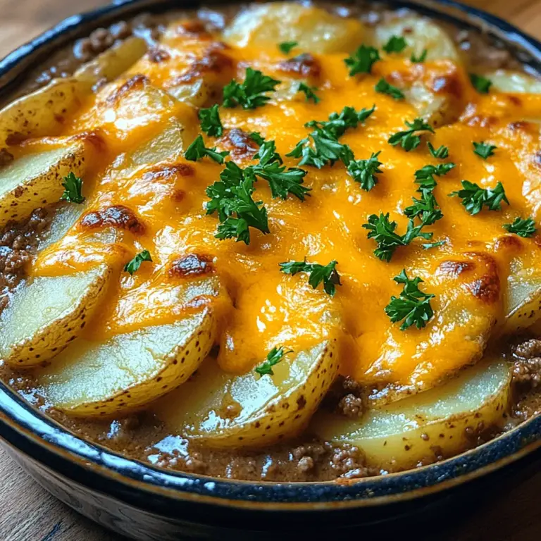 Comfort food holds a special place in our hearts, transcending cultural boundaries and evoking feelings of warmth, nostalgia, and togetherness. It is the kind of food that brings families together, often served during gatherings and celebrations, reminding us of simpler times spent around the dinner table. One classic example of comfort food that embodies these sentiments is the Hearty Amish Beef & Potato Casserole. This dish perfectly encapsulates the essence of home-cooked simplicity, rich flavors, and the joy of sharing a meal with loved ones.