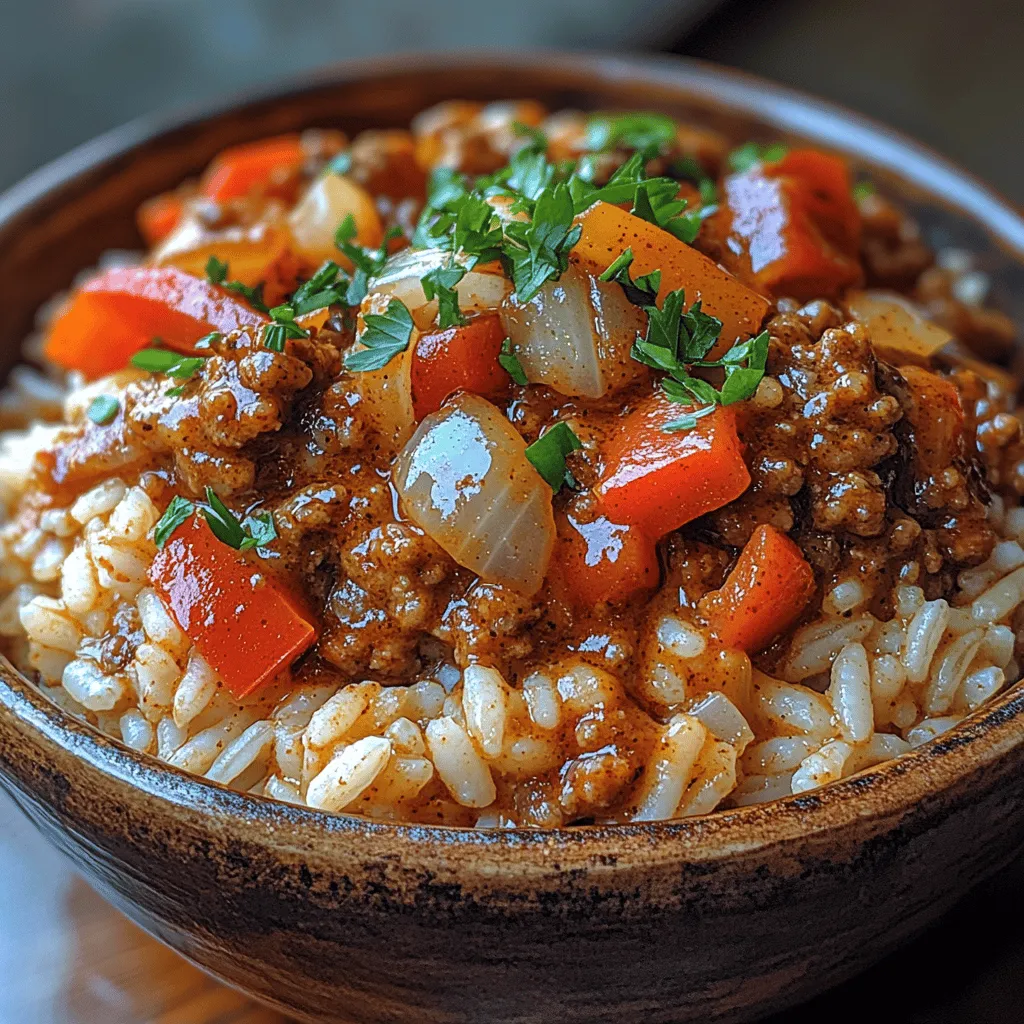 In the realm of comfort food, few dishes deliver as much warmth and satisfaction as Smoky Paprika Ground Beef and Rice Delight. This dish combines the rich, savory flavor of ground beef with the aromatic essence of spices, all nestled on a bed of fluffy rice. The smoky undertones of paprika elevate the dish, creating a harmonious blend of flavors that will tantalize your taste buds with every bite.