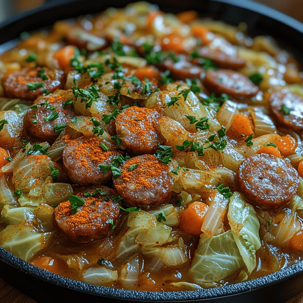 To fully appreciate the Cozy Cabbage & Smoked Sausage Skillet, it’s essential to understand the ingredients that contribute to its delectable flavors and nourishing qualities. Each component plays a pivotal role, transforming simple elements into a comforting meal that satisfies both hunger and health.