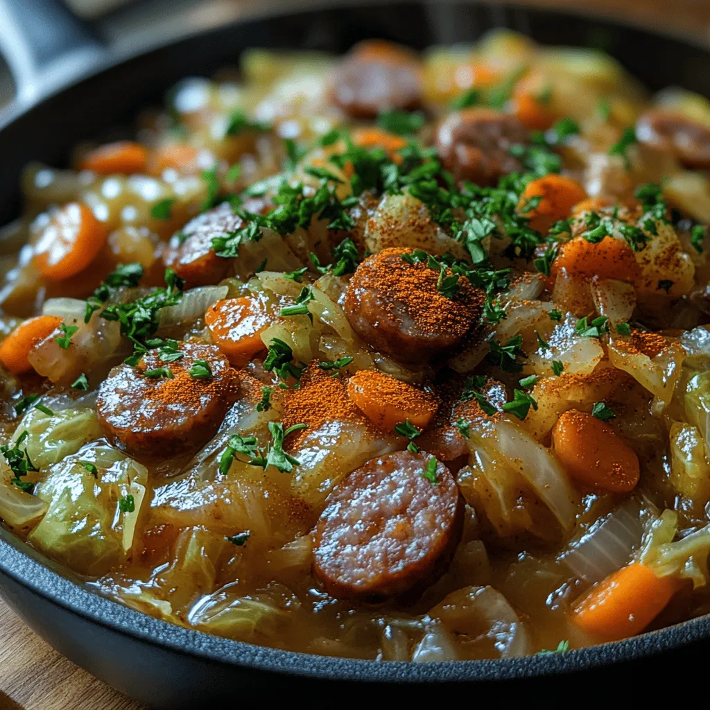 To fully appreciate the Cozy Cabbage & Smoked Sausage Skillet, it’s essential to understand the ingredients that contribute to its delectable flavors and nourishing qualities. Each component plays a pivotal role, transforming simple elements into a comforting meal that satisfies both hunger and health.