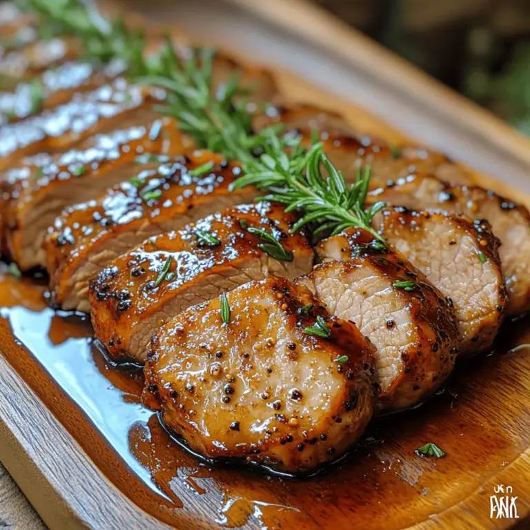 If you're searching for a dish that perfectly balances sophistication and ease of preparation, look no further than Balsamic-Glazed Pork Tenderloin. This delightful recipe boasts a rich, tangy glaze that caramelizes beautifully, creating a mouthwatering crust on a tender, juicy cut of meat. Pork tenderloin is celebrated for its remarkable tenderness and culinary versatility, making it an excellent choice for any occasion, from casual family dinners to elaborate holiday gatherings and special celebrations.