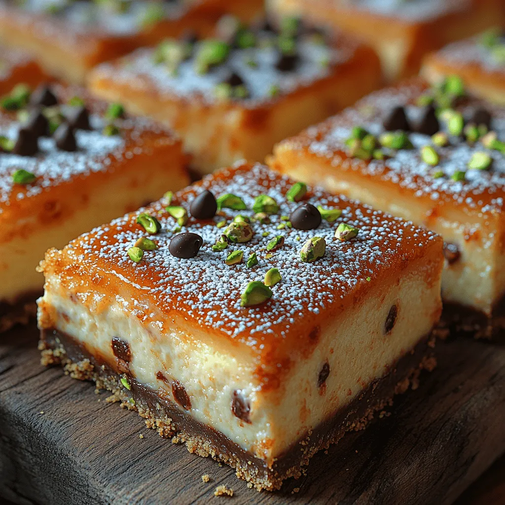 Chocolate plays a pivotal role in enhancing both the flavor and texture of Cannoli Cheesecake Bars. When incorporated into the cheesecake mixture, chocolate adds a rich depth that balances the sweetness of the filling, creating a more complex flavor profile. The combination of cream cheese and chocolate results in a creamy, velvety texture that melts in your mouth. Additionally, if you choose to include chocolate chips or chunks within the cheesecake layer, they provide delightful bursts of sweetness and a contrasting texture that elevates the entire dessert experience.