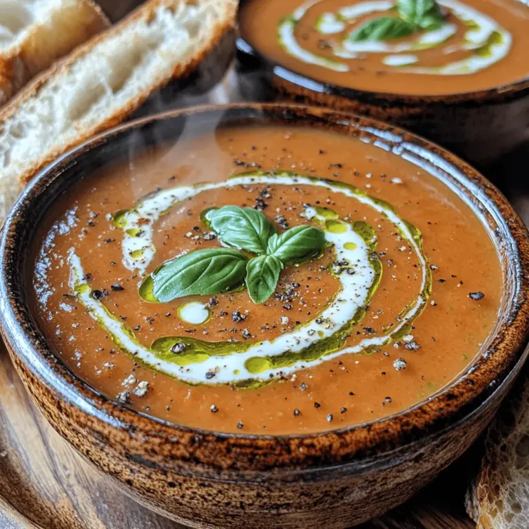 When the chill of autumn sets in or a rainy day calls for something warm and inviting, nothing hits the spot quite like a bowl of comforting soup. Soups have long been a staple in kitchens around the world, offering warmth, nourishment, and a sense of homeliness. Among the vast array of soup options, the Velvety Tomato Basil Bliss Soup stands out as a quintessential favorite, both for its rich, satisfying flavor and its simplicity in preparation.