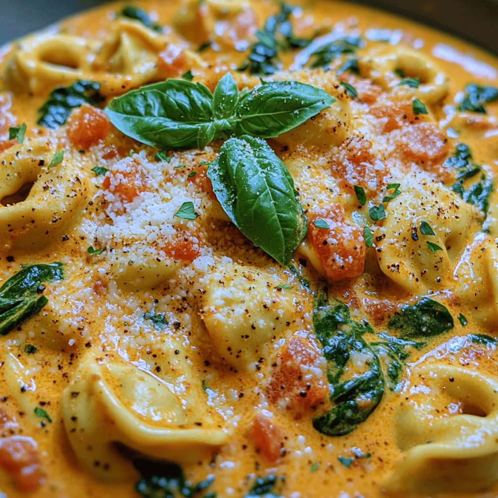 Creamy Tomato Spinach Tortellini is a delightful dish that beautifully balances the richness of cream with the freshness of vibrant vegetables. This comforting meal is perfect for both busy weeknights and special occasions, making it a versatile addition to any home cook's repertoire. With its creamy sauce, tender tortellini, and nutrient-packed spinach, this dish is not just a feast for the palate, but also a visual delight.