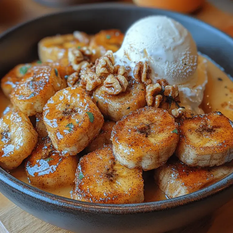If you're looking for a quick and delightful dessert that warms the heart and tantalizes the taste buds, look no further than Sizzling Cinnamon Delight: Pan Fried Bananas. This recipe embodies simplicity at its best, offering a sweet, caramelized treat that can be whipped up in just a matter of minutes. The appeal of pan-fried bananas lies in their deliciously rich flavor, enhanced by the warmth of cinnamon, invoking comforting memories of home and family gatherings.