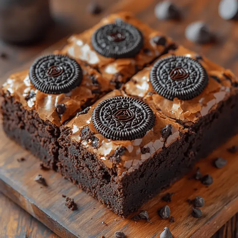 Indulge in the rich, chocolatey goodness of Oreo Brownies Delight, a delightful fusion of fudgy brownies and the beloved Oreo cookie. This recipe not only satisfies your sweet tooth but also offers a comforting blend of textures and flavors. With simple ingredients and straightforward instructions, you can create a show-stopping dessert that will impress friends and family alike. In this article, we’ll delve into the recipe, explore the origins of brownies, and share tips for perfecting this delicious treat.