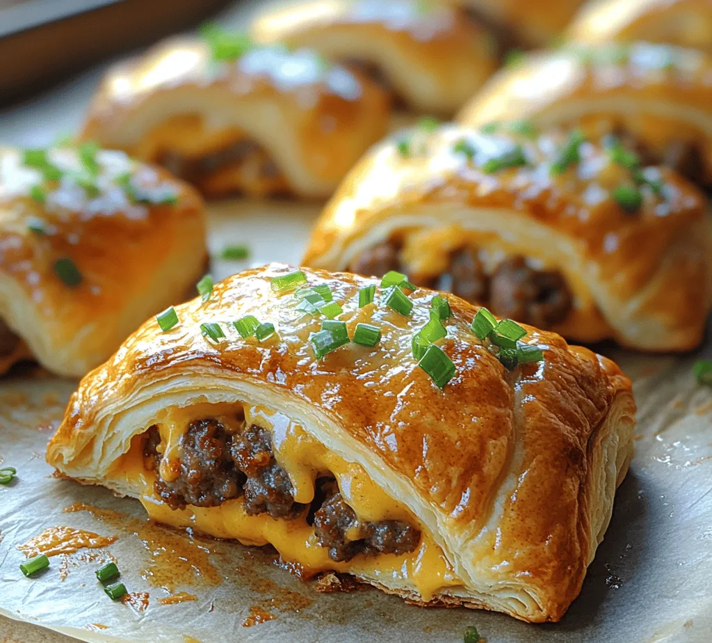 Savory breakfast sausage crescent rolls are incredibly versatile. They can cater to those who prefer a hearty, filling breakfast as well as those looking for a quick, satisfying option on the go. Imagine waking up to the comforting aroma of freshly baked sausage rolls wafting through your kitchen, inviting you to indulge in a bite of flaky pastry filled with savory sausage and melted cheese. These rolls are perfect for family gatherings, weekend brunches, or even as a grab-and-go breakfast for busy weekdays. Their simplicity and ease of preparation mean that you can whip up a batch in no time, bringing joy and satisfaction to your morning routine.