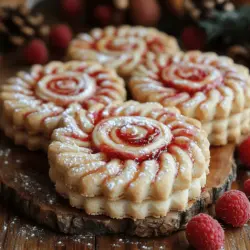 Shortbread cookies have long held a cherished place in the hearts of dessert lovers around the world. Known for their crumbly texture and buttery flavor, these delightful treats date back centuries and have evolved into countless variations that please palates everywhere. Their simple yet delicious nature makes them a go-to option for both novice bakers and seasoned pastry chefs alike. Today, we’re excited to introduce a delightful twist on the classic shortbread: the Raspberry Dream Swirl Shortbread Cookies. These cookies not only retain the rich, buttery essence of traditional shortbread but also incorporate the vibrant flavor of raspberries, making them a visually stunning and delicious addition to any cookie platter.