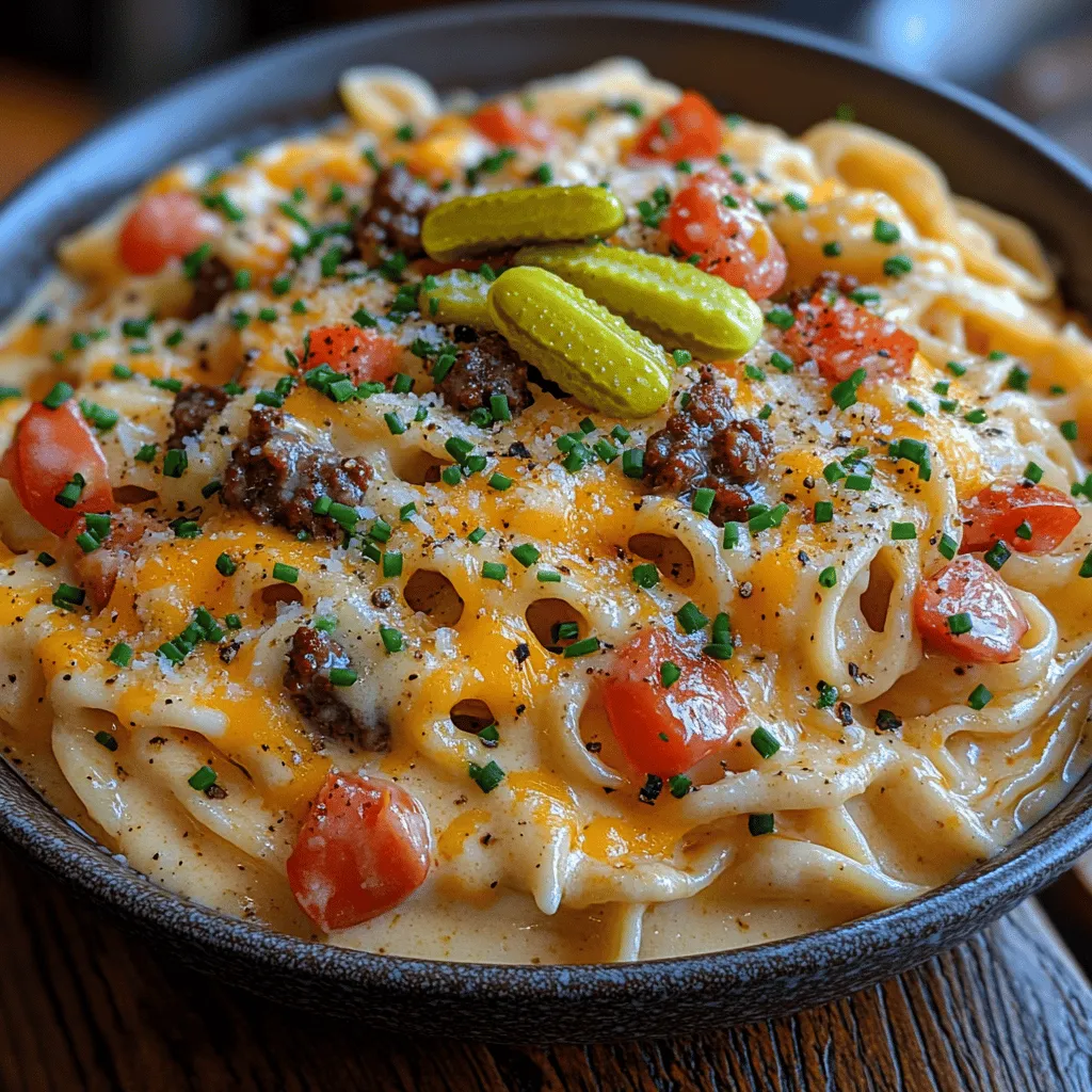 The culinary world is constantly evolving, with chefs and home cooks alike experimenting with flavors and textures to create innovative dishes. One delightful trend that has emerged is the fusion of classic comfort foods, combining the heartiness of a cheeseburger with the creamy indulgence of pasta. Enter Loaded Cheeseburger Alfredo Pasta—a dish that embodies the best of both worlds. This hearty, satisfying meal is perfect for family dinners or gatherings with friends, offering a comforting experience that appeals to all ages.