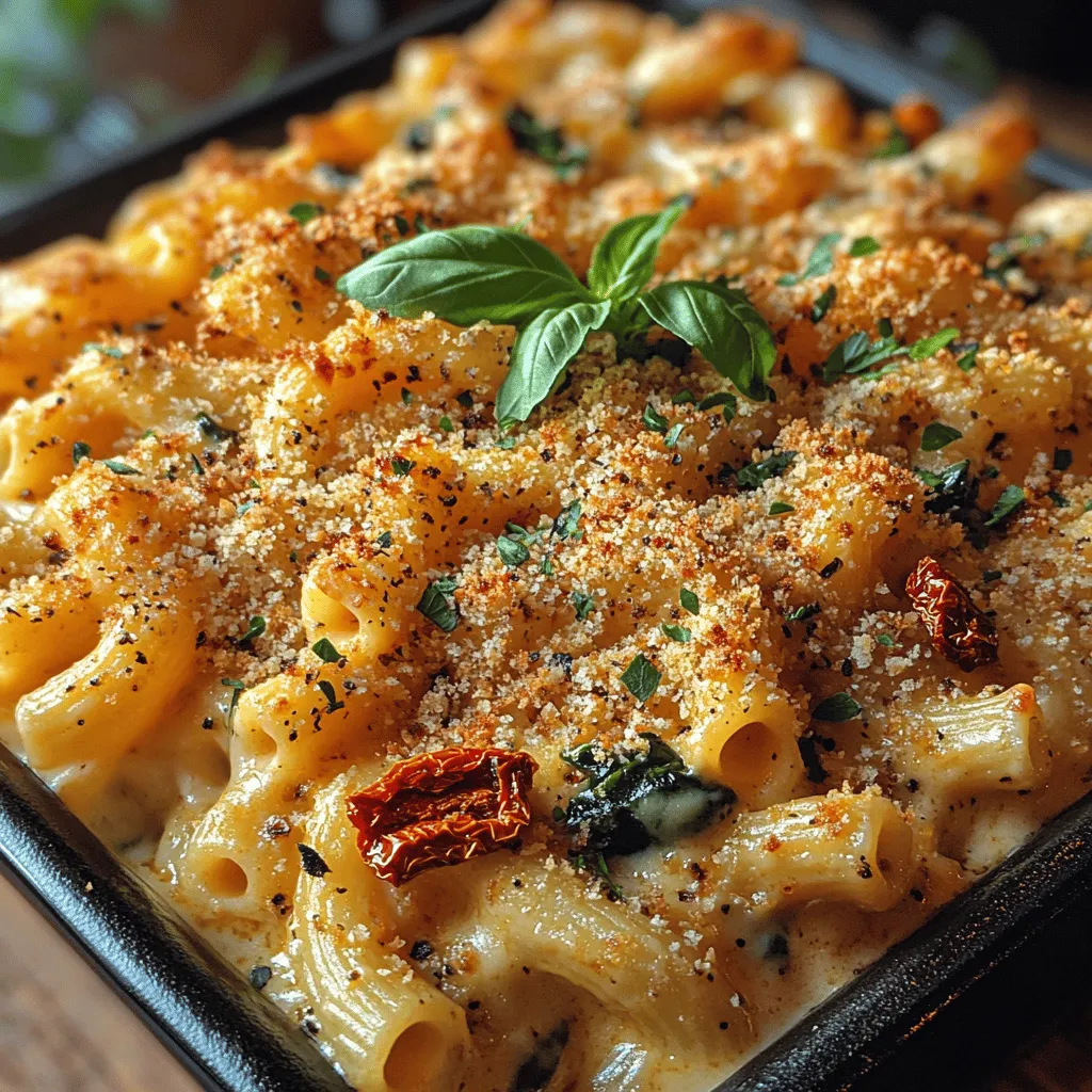 Tuscan cuisine is renowned for its hearty, rustic dishes that celebrate fresh ingredients and bold flavors. Tuscan Mac and Cheese Delight is a perfect reflection of this culinary philosophy. By marrying the creamy texture of macaroni and cheese with the distinctive tastes of Italy, this recipe brings a fresh perspective to a timeless classic. It’s not just a meal; it’s an experience that transports you straight to the sun-soaked hills of Tuscany with each bite.
