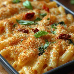 Tuscan cuisine is renowned for its hearty, rustic dishes that celebrate fresh ingredients and bold flavors. Tuscan Mac and Cheese Delight is a perfect reflection of this culinary philosophy. By marrying the creamy texture of macaroni and cheese with the distinctive tastes of Italy, this recipe brings a fresh perspective to a timeless classic. It’s not just a meal; it’s an experience that transports you straight to the sun-soaked hills of Tuscany with each bite.