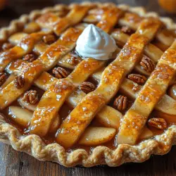 There’s an undeniable charm in the aroma of freshly baked pies that fills a home, especially during seasonal gatherings. Pies have long been a comforting staple in many households, serving as a centerpiece for celebrations, holidays, and family get-togethers. Among the diverse array of flavors and fillings, fruit pies reign supreme, with their juicy, sweet fillings encased in a flaky crust. One pie that stands out, particularly for its unique twist on traditional recipes, is the Maple Vanilla Walnut Pear Pie. This delightful dessert not only elevates the classic pear pie but introduces a remarkable flavor profile that tantalizes the taste buds.