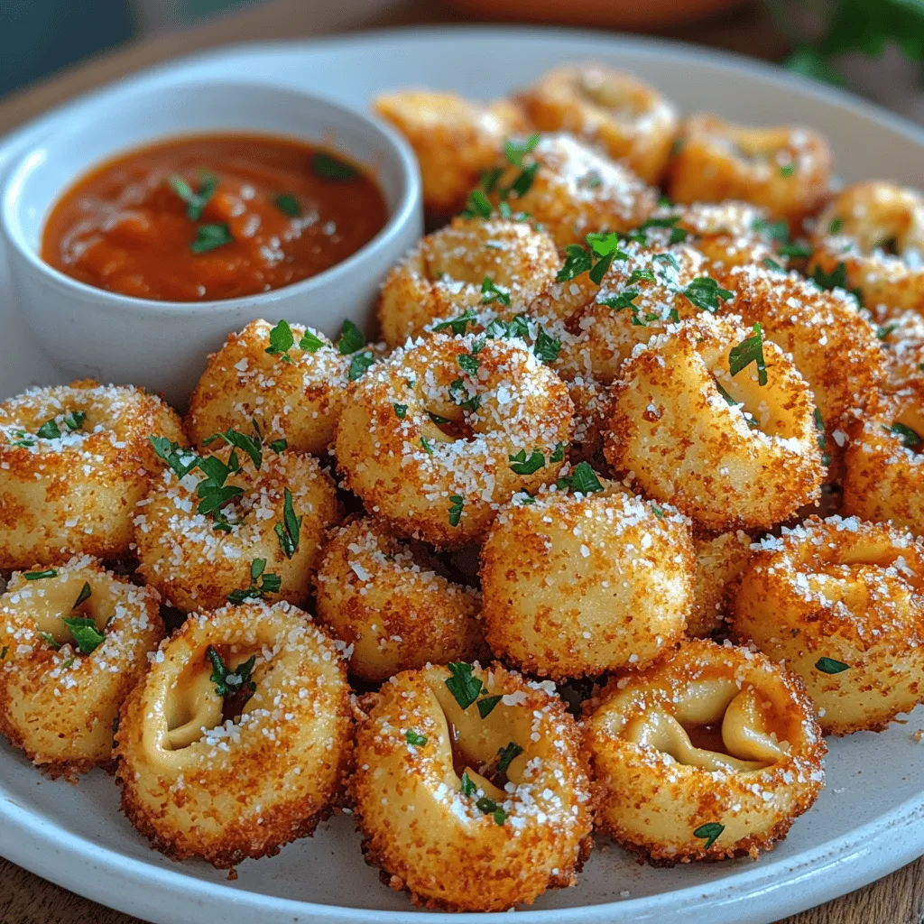 Welcome to the vibrant world of Italian-inspired appetizers, where each bite transports you to the charming streets of Italy. Today, we’re shining a spotlight on a delightful dish that promises to be the star of your next gathering: Crunchy Parmesan Fried Tortellini. This dish encapsulates the essence of comfort and indulgence, featuring crispy, golden-brown pasta filled with rich cheese, making it a perfect snack or party treat.