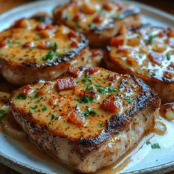 When it comes to comfort food, few dishes can rival the appeal of decadent creamy bacon pork chops. This culinary masterpiece combines the rich flavors of succulent pork chops, savory bacon, and a creamy sauce that envelops each bite in pure indulgence. Whether you're preparing a weeknight dinner or looking to impress guests at a special gathering, this dish is perfect for any occasion. The creamy sauce, infused with the smoky richness of bacon and the aromatic essence of fresh herbs, elevates the humble pork chop into a star attraction on your dining table.