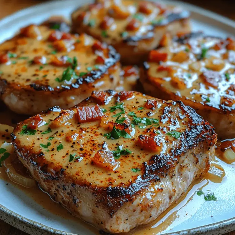 When it comes to comfort food, few dishes can rival the appeal of decadent creamy bacon pork chops. This culinary masterpiece combines the rich flavors of succulent pork chops, savory bacon, and a creamy sauce that envelops each bite in pure indulgence. Whether you're preparing a weeknight dinner or looking to impress guests at a special gathering, this dish is perfect for any occasion. The creamy sauce, infused with the smoky richness of bacon and the aromatic essence of fresh herbs, elevates the humble pork chop into a star attraction on your dining table.