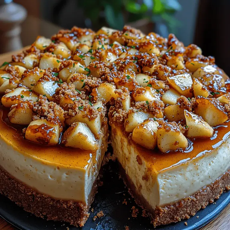 Apple Crisp Cheesecake combines the creamy richness of classic cheesecake with the delightful flavors of spiced apples and a crumbly topping, creating an irresistible dessert that captures the essence of autumn. This unique recipe not only satisfies your sweet tooth but also offers a delightful twist on traditional cheesecake, making it perfect for gatherings, holidays, or simply a cozy night in. Imagine the warmth of freshly baked apples mingling with the smoothness of cheesecake, all topped off with a crunchy crumble that adds texture and charm. In this article, we will delve into the intricacies of creating this decadent dessert, guiding you through each step while providing insights into its components and the delightful flavors that come together to create a memorable treat.