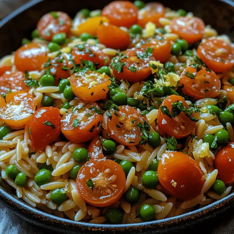 As the days grow longer and the air fills with the fragrant blooms of spring, it’s the perfect time to embrace vibrant and fresh flavors in our meals. One dish that encapsulates the essence of this beautiful season is the Zesty Spring Orzo Delight. This delightful recipe is not only a feast for the eyes but also a celebration of the fresh produce that springs forth during this time of year. It’s ideal for light lunches, festive gatherings, or as a comforting weeknight dinner when you crave something refreshing yet fulfilling.