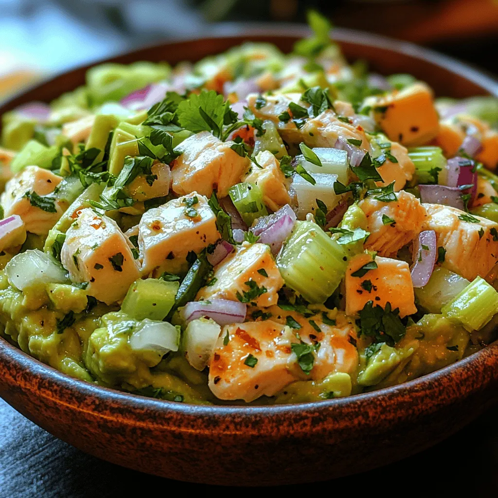 In recent years, avocados have transitioned from a trendy food item to a staple in healthy eating regimes. Their creamy texture and rich flavor have made them a favorite among health enthusiasts, chefs, and home cooks alike. Not only are avocados delicious, but they also pack a powerful nutritional punch, making them a fantastic addition to various dishes. One such dish is the Creamy Avocado Chicken Salad, a versatile meal that can be enjoyed in numerous ways. Whether you're looking for a light lunch, a protein-packed snack, or a fresh side for dinner, this salad fits the bill.