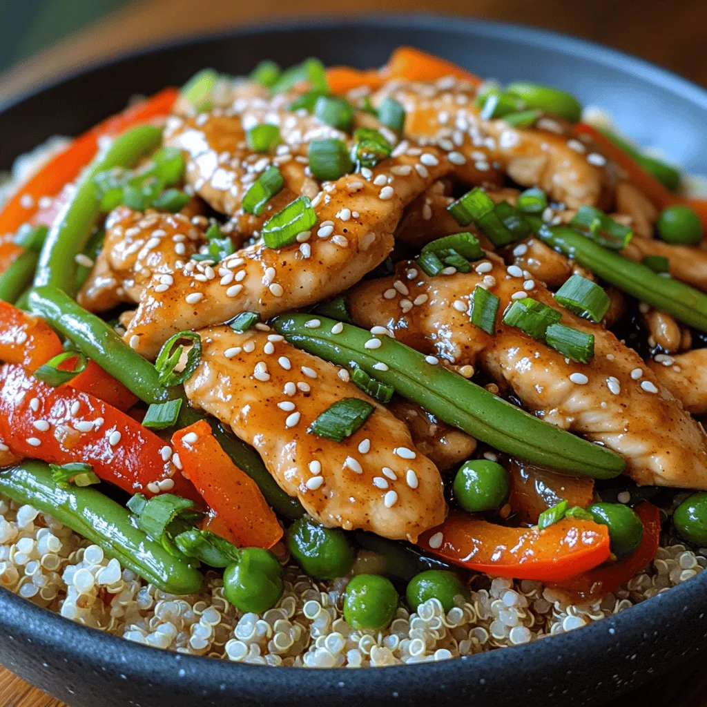 If you're looking for a quick, nutritious, and flavorful meal option, the Vibrant Chicken & Green Bean Stir-Fry is an excellent choice. This dish combines lean chicken breast with fresh green beans and a medley of colorful vegetables, creating a meal that's not only pleasing to the eye but also packed with essential nutrients. Easy to prepare and bursting with flavor, this stir-fry is perfect for busy weeknights when you need to whip up something healthy in no time. Plus, it’s a fantastic way to get the whole family involved in the kitchen, making it a delightful centerpiece for family dinners.