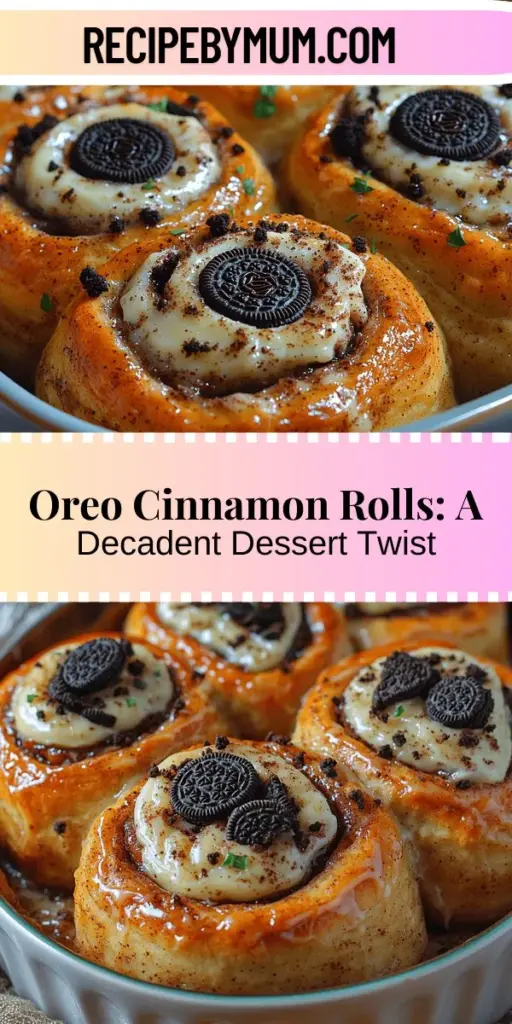 Discover the irresistible blend of classic cinnamon rolls and the indulgent flavors of Oreo cookies with these Oreo Cookies and Cream Cinnamon Rolls. This unique twist on a beloved treat features soft, fluffy dough swirled with crushed Oreos and warm cinnamon, finished with a creamy frosting. Perfect for brunch, celebrations, or a sweet treat anytime, this detailed guide walks you through every step to ensure a delicious outcome. Treat yourself to an unforgettable baking experience!