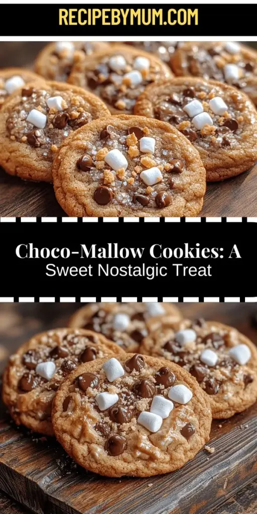 Indulge in the nostalgic flavors of Choco-Mallow Delight Cookies, a delightful treat that combines rich chocolate, fluffy marshmallows, and a hint of graham cracker crunch. Perfect for gatherings or a cozy night in, these cookies evoke the joy of childhood s'mores with every bite. Easy to bake and share, they fill your kitchen with warmth and happiness. Discover the simple recipe and create lasting memories with your loved ones while enjoying this comforting dessert.