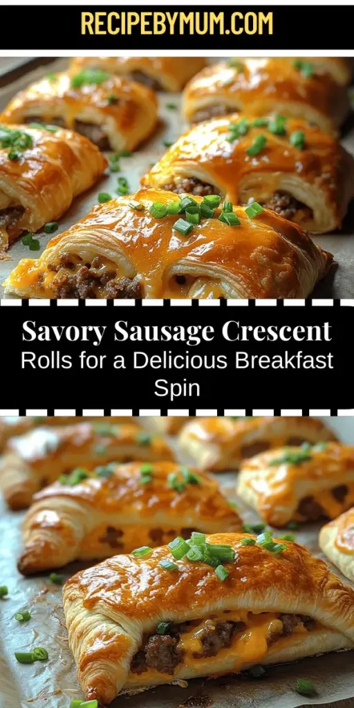 Start your morning right with savory breakfast sausage crescent rolls! This delightful recipe combines the flakiness of crescent dough with the rich flavors of breakfast sausage, melted cheese, and fresh green onions. Perfect for busy mornings or weekend brunches, these rolls offer a comforting aroma and a satisfying breakfast. Plus, they’re easy to customize with your favorite ingredients. Indulging in warm, homemade treats has never been so delicious!