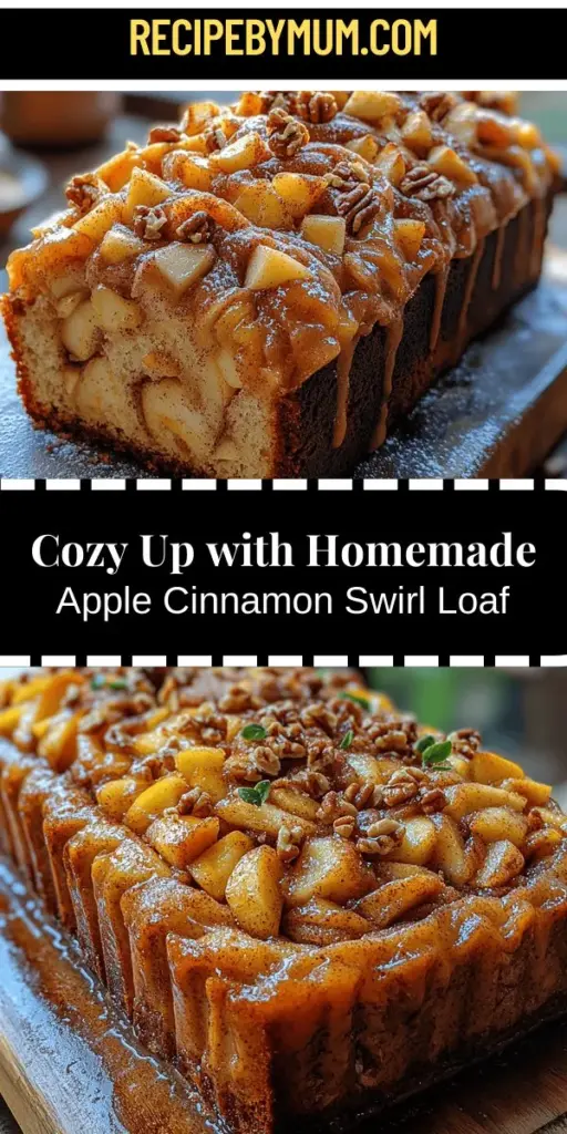 Experience the warmth of autumn with this cozy Apple Cinnamon Swirl Loaf recipe. Infused with sweet and tart apples and the comforting flavors of cinnamon, this delightful quick bread is perfect for any occasion. Learn how to create the perfect loaf with step-by-step instructions, ingredient insights, and helpful tips for a fluffy texture. Enjoy it as a treat for family gatherings or a cozy evening at home with a cup of tea. Tips for your perfect bake are included!