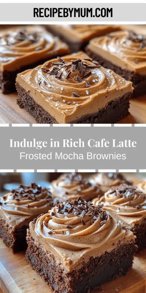 Satisfy your sweet cravings with these Decadent Cafe Latte Frosted Mocha Brownies! This luxurious dessert combines fudgy brownies infused with rich cocoa and brewed coffee, topped with a creamy coffee-flavored frosting. Perfect for any occasion, these treats are a hit among chocolate and coffee lovers alike. Follow our step-by-step guide to create irresistible brownies that will impress your friends and family. Indulge in every rich, luscious bite!