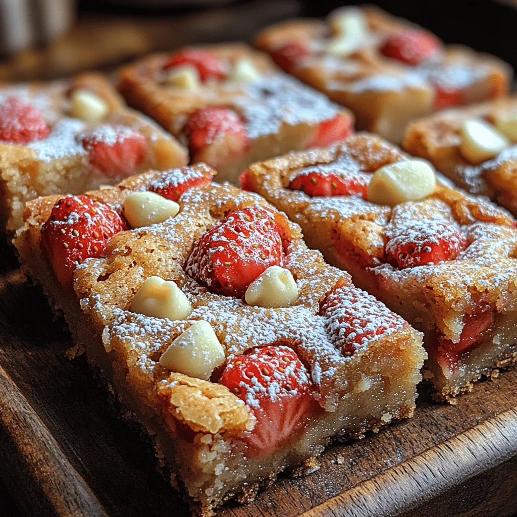 As the warm weather graces us with longer days and the vibrant colors of spring and summer bloom, there's nothing quite like the joy of baking with seasonal ingredients. One delightful way to celebrate the flavors of the season is by making Strawberry Lemon Blondies. These sweet treats perfectly balance the bright tartness of lemons with the luscious sweetness of fresh strawberries, creating a dessert that is both refreshing and indulgent.