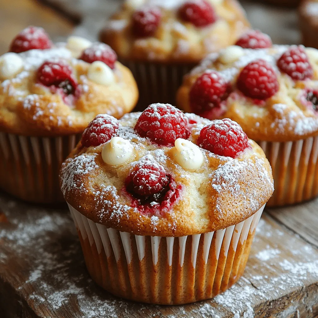 Raspberry white chocolate muffins are a delightful treat that perfectly balances the tartness of fresh raspberries with the creamy sweetness of white chocolate. This combination not only tantalizes the taste buds but also creates an inviting aroma that fills your kitchen as they bake. The vibrant color of the raspberries against the soft, pale backdrop of the muffin creates an eye-catching presentation, making them an ideal choice for breakfast gatherings, brunch parties, or an afternoon snack.