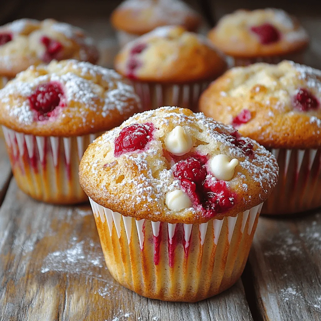Raspberry white chocolate muffins are a delightful treat that perfectly balances the tartness of fresh raspberries with the creamy sweetness of white chocolate. This combination not only tantalizes the taste buds but also creates an inviting aroma that fills your kitchen as they bake. The vibrant color of the raspberries against the soft, pale backdrop of the muffin creates an eye-catching presentation, making them an ideal choice for breakfast gatherings, brunch parties, or an afternoon snack.