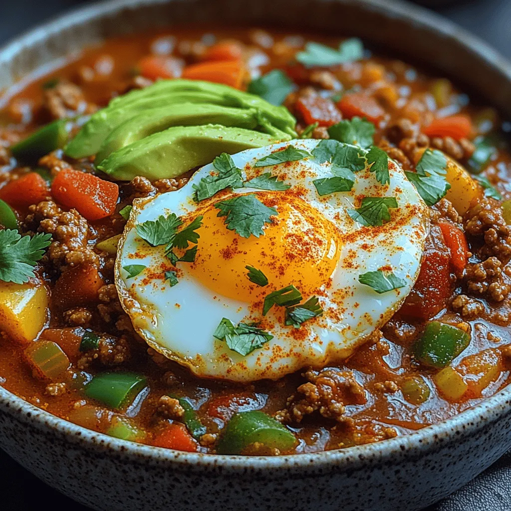 The trend of savory breakfasts has been gaining momentum in recent years, with many people opting for heartier meals to kickstart their day. Morning Spice Chili & Eggs taps into this trend beautifully, offering a unique twist on traditional breakfast fare. The balance of flavors and textures in this dish is what makes it truly exceptional. The warmth of the chili, the creaminess of the eggs, and the crunch of fresh garnishes create a harmonious blend that is both satisfying and invigorating.