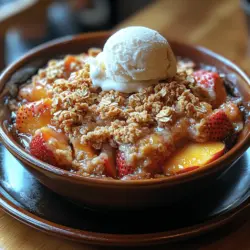 As the summer sun warms the air, the vibrant colors and sweet aromas of fresh produce beckon us to the kitchen. One of the most delightful ways to celebrate the season is through a scrumptious dessert, and nothing embodies the essence of summer quite like a Peach and Strawberry Crisp. This recipe, aptly named "Sweet Summer Bliss," perfectly marries the juicy sweetness of ripe peaches with the tartness of fresh strawberries, creating a treat that’s as pleasing to the eye as it is to the palate.