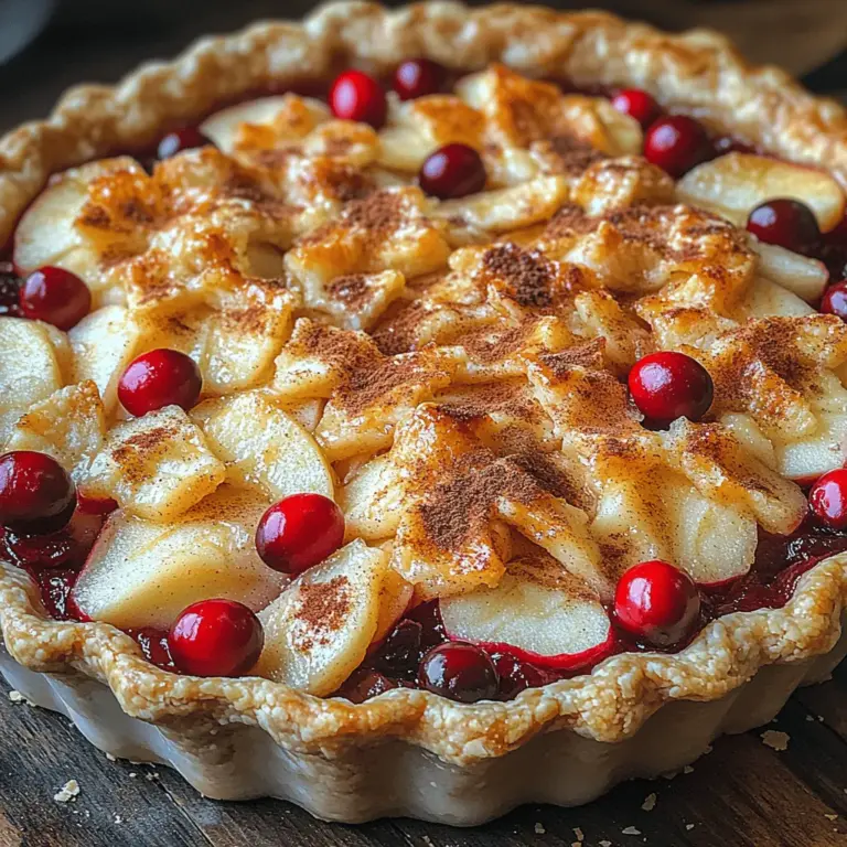 Pies have long held a cherished place in dessert menus across cultures, celebrated not only for their comforting flavors but also for the memories they evoke. From classic fruit pies to custard-filled delights, the versatility of pie ensures that there is a variant for every season. Among these delectable creations, the Cranberry Apple Crumble Pie Delight stands out, particularly as the leaves change and the air turns crisp. This delightful recipe combines the tartness of fresh cranberries with the sweetness of succulent apples, creating a harmonious balance that is both comforting and invigorating.