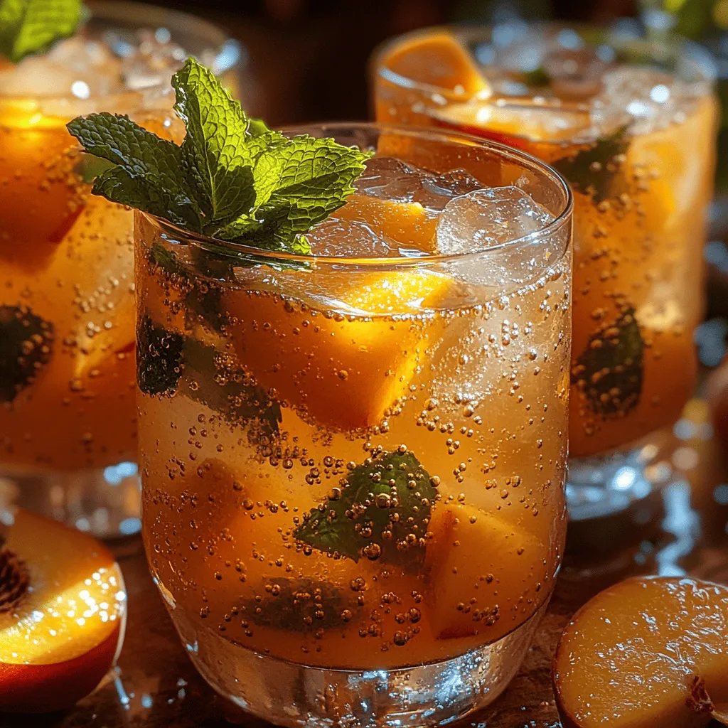 To create the perfect Sparkling Peach Lemonade, it’s essential to understand the key ingredients that contribute to its deliciousness. Each component plays a vital role in achieving that ideal balance of sweetness, acidity, and fizz. Here’s a closer look at what you’ll need: