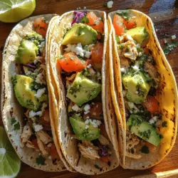 Tacos are more than just a meal; they are a celebration of flavors, culture, and creativity. Among the myriad of taco variations, Zesty Cilantro Lime Chicken Tacos truly stand out. This recipe encapsulates a delightful blend of fresh ingredients that not only tantalize the taste buds but also provide a healthy option for any dining occasion. With zesty lime juice, fragrant cilantro, and a medley of spices, these tacos are a vibrant addition to your culinary repertoire. Perfect for family dinners or casual gatherings with friends, this dish is designed to impress and satisfy.