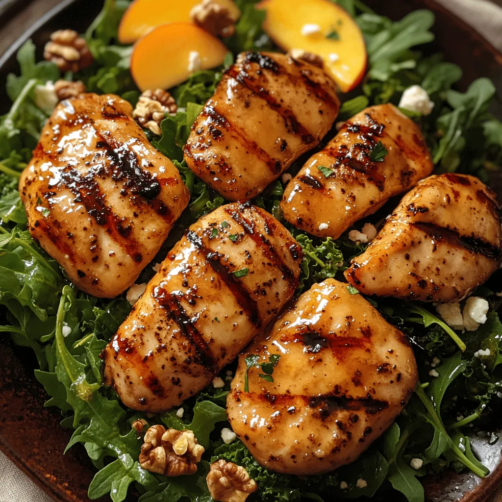 As summer approaches, nothing excites the palate quite like the vibrant flavors of the season. One dish that perfectly encapsulates this summer spirit is the Sweet & Tangy Balsamic Bliss Chicken with Summer Peach Salad. This recipe beautifully marries the succulent taste of grilled chicken with the refreshing and juicy essence of ripe peaches, all brought together by a luscious balsamic glaze. The unique combination of sweet and tangy notes in this dish not only tantalizes the taste buds but also offers a delightful medley of textures and colors that is sure to impress at your next summer gathering or light weeknight dinner.