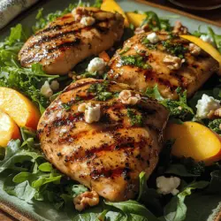 As summer approaches, nothing excites the palate quite like the vibrant flavors of the season. One dish that perfectly encapsulates this summer spirit is the Sweet & Tangy Balsamic Bliss Chicken with Summer Peach Salad. This recipe beautifully marries the succulent taste of grilled chicken with the refreshing and juicy essence of ripe peaches, all brought together by a luscious balsamic glaze. The unique combination of sweet and tangy notes in this dish not only tantalizes the taste buds but also offers a delightful medley of textures and colors that is sure to impress at your next summer gathering or light weeknight dinner.