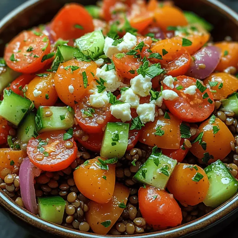 In the realm of healthy and delicious cuisine, few dishes capture the essence of freshness and flavor quite like a Chilled Mediterranean Lentil and Tomato Salad. This vibrant salad, brimming with colorful vegetables and hearty lentils, not only embodies the spirit of the Mediterranean diet but also offers a wealth of nutritional benefits that make it a perfect choice for any meal. Whether served as a light lunch, a side dish, or a complete dinner, this salad is sure to impress with its delightful combination of textures and tastes.