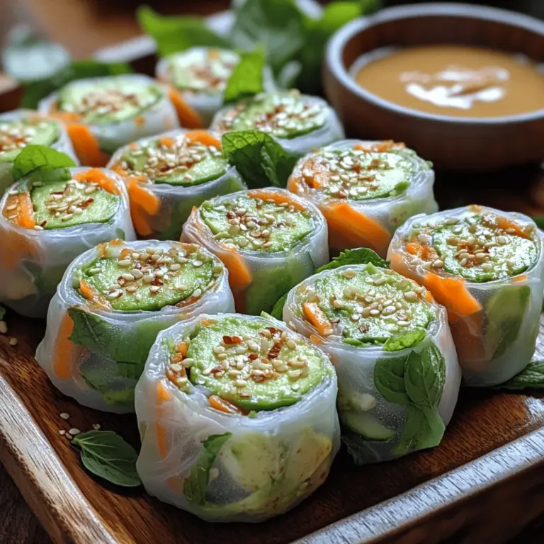 As the days grow longer and the sun shines brighter, many of us crave light, refreshing meals that celebrate the season's bounty. Enter summer rolls: a delightful culinary creation that has surged in popularity as a go-to option for health-conscious eaters and food enthusiasts alike. These translucent, rice paper-wrapped delights are filled with fresh vegetables and proteins, making them not just a treat for the taste buds but also a feast for the eyes. Among the myriad of summer roll variations, the Smashed Avocado Summer Rolls stand out as a vibrant and nutritious recipe that's perfect for summer gatherings, picnics, or even a quick weeknight dinner.